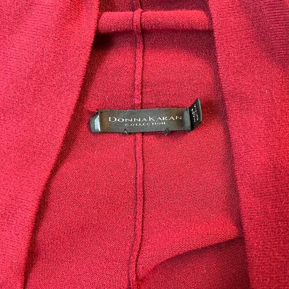 Donna Karen Collection asymmetrical Cardigan. - Picture 3 of 8